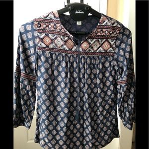 Caslon Woven Top XS